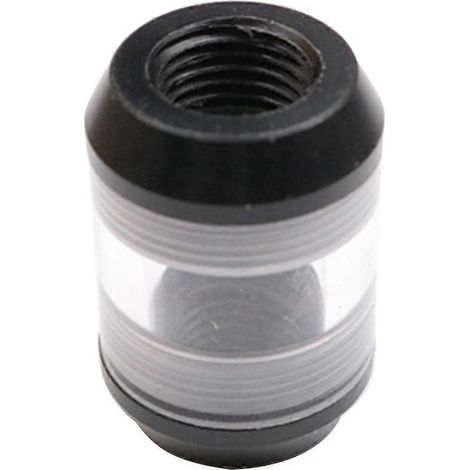 Wasserkühlungs-Durchflussfilter G1/4 Innengewinde, transparent, doppelte Innenverbindung