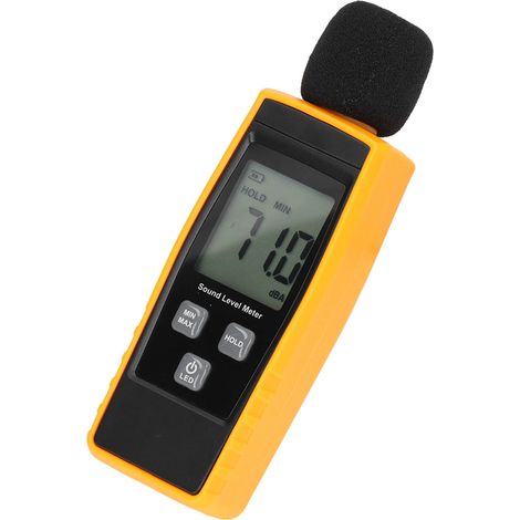 Détecteur de bruit numérique avec écran LCD, sonomètre portable pour mesurer le niveau sonore en décibels, outil de test pour maison et bureau. (1/5)