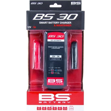Cargador de baterías BS BS30 12V STD/AGM/GEL/SLA/Litio (LIFEP04), 3A hasta 60AH (EL) - Reemplaza a 700546 (1/2)