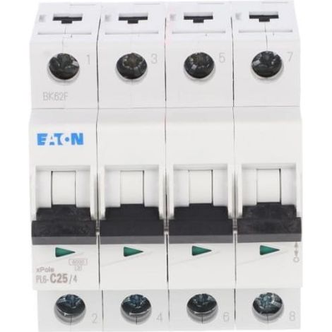 Interruttore automatico 4P C 25A 6kA AC PL6-C25/4 166523