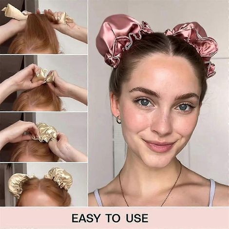 Fer à friser sans chaleur en satin, bandeau pour tous types de cheveux --- (1/5)