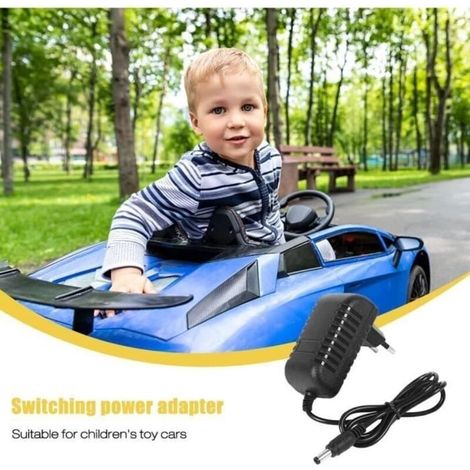 Chargeur de Voiture électrique pour Enfants,Adaptateur Secteur pour 12 V 1 A DC,pour véhicules câble de Charge de Voiture
