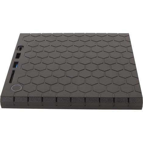Lecteur/Graveur CD DVD Externe USB 3.0 et USB-C Portable avec Fente pour Carte de Stockage, Compatible Windows et macOS pour PC et Ordinateur Portable