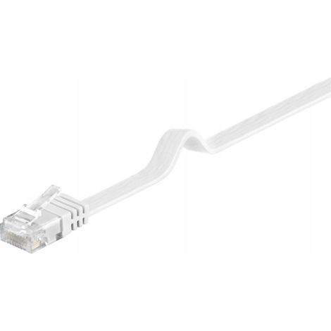 MicroConnect U/UTP CAT6 3M bianco piatto, V-UTP603W-FLAT