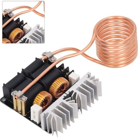 Módulo de calentamiento por inducción de alta frecuencia ZVS para tratamiento térmico, 1000 W, 12–48 V, placa de circuito impreso (1/5)