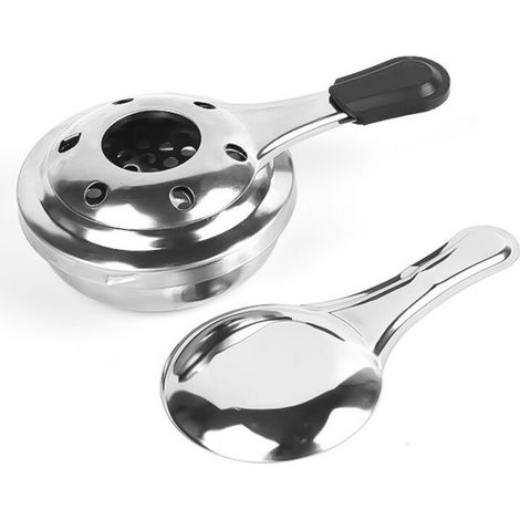 Brûleur à fondue 9 cm en acier inoxydable – Puissance élevée pour fondues et buffets – Montage sans outils (1/4)