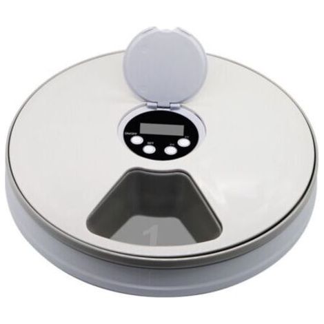 Mangeoire programmable pour chiens et chats Mangeoire automatique pour animaux de compagnie Rappels de musique pour chats et chiens Alimentation intelligente (1/4)
