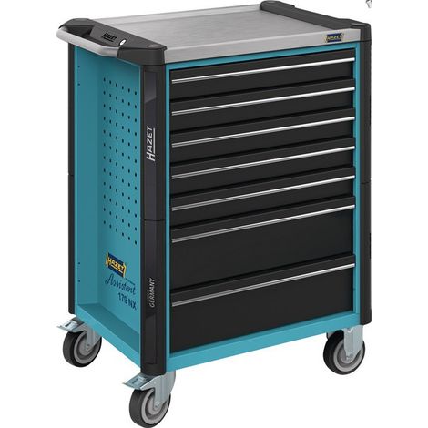 Carro de herramientas 179NX-7/137 W785xD518xH1020mm 450kg 7 cajones.137 piezas chapa de acero HAZET