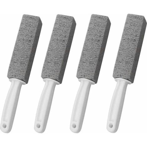 royaluxe - pièces brosse de nettoyage en pierre ponce avec poignée bloc de nettoyage brosse pour cuvette de toilette pour cuisine/grill/salle de bain/toilette intestinale/piscine (1/5)