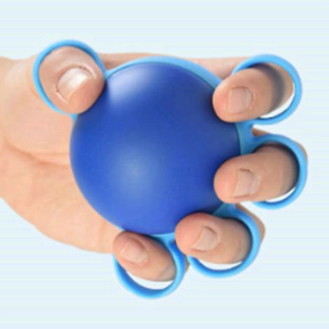 Balle d'exercice pour les doigts en silicone PU élastique, balle de renforcement de la préhension pour l'escalade et l'entraînement au basketball (1/5)