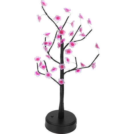 Lampe de sapin bonsaï en forme de fleur de prunier, 35 LED USB, décoration de Noël et veilleuse pour la maison (1/5)
