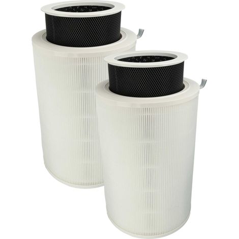 vhbw 2x Luftilter kompatibel mit Xiaomi Mi Air Purifier 2C Luftreiniger - Kombifilter Vorfilter + HEPA + Aktivkohle