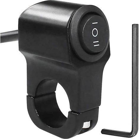 Motorrad-Lenkerlichtschalter, 22 mm (7/8 Zoll), Scheinwerferschalter, 12 V, Lenker-Ein-/Aus-Tastenschalter, Nebelscheinwerfer-Bremsschalter
