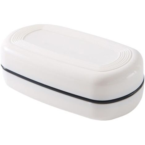 Porte-savon de voyage – Porte-savon portable, plateau de drainage double couche pour vacances, hôtel, randonnée, voyages, école, gym, camping, salle de bain, extérieur, université, dortoirs, voyages (1/5)