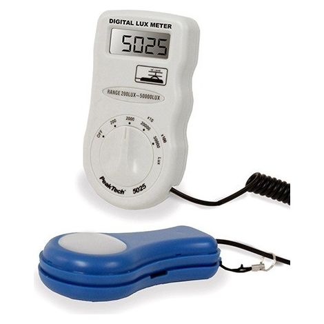 Medidor PeakTech 5025 mide 0-50000 lux (1/2)