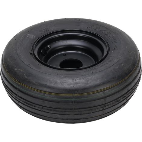 Pneu ATV 13x5.00-6 6in avec jante antidérapant – UTV quad véhicule tout-terrain go kart mini bike tondeuse noir (1/5)