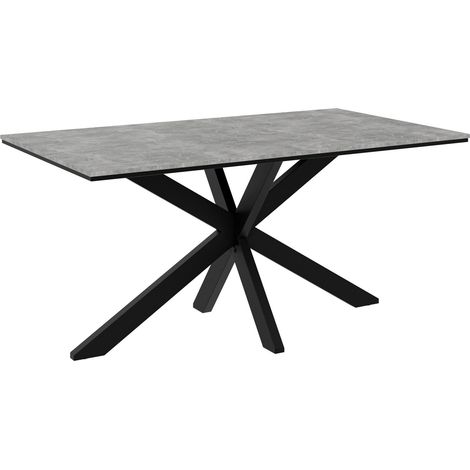 Mesa Goodyear 136, Hormigón, 74x90x160cm, Aglomerado laminado, Metal