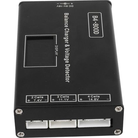 Chargeur d'équilibrage de batterie au lithium en alliage d'aluminium, adapté aux batteries 2-4S, avec affichage de la tension. (1/5)