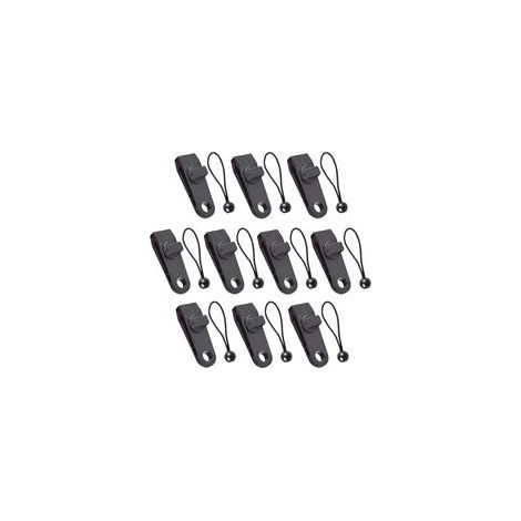 10 Pinces pour Bâche avec Cordon Élastique Noir, Clips Multifonctions pour Tente, Auvent, Camping-Car et Couverture, Fixation Robuste (1/5)