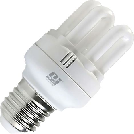 ORION91 Pack x 6 unidades Bombillas CFL Micro E27 11w 605lm Blanco Cálido 2700k 6000h Orion91 Simply