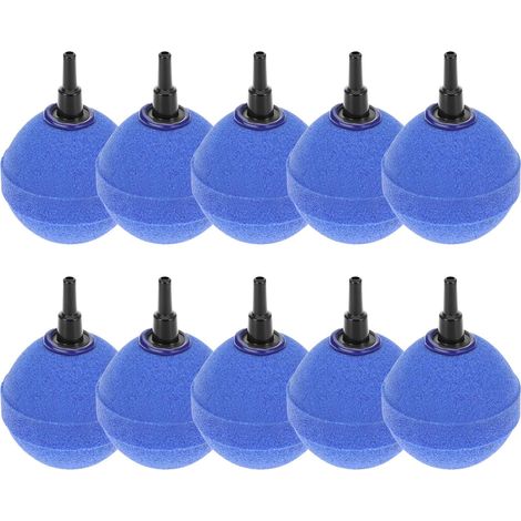 Belüftungssteine – 10er-Pack – Gesintertes Mineral – Ø 50 mm – Stabile Blasenbildung – Teich/Aquarium (1/5)
