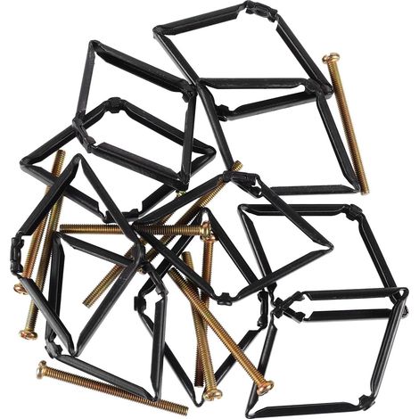 Lot de 20 supports d'outils électriques en fer noir pour boîtes réparation, robustes et faciles à
