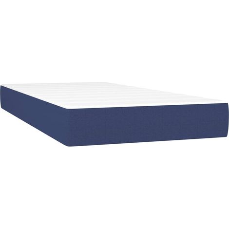 Maison Exclusive - Materasso a Molle Insacchettate Rigidità Media Blu 90x190x20 cm in Tessuto