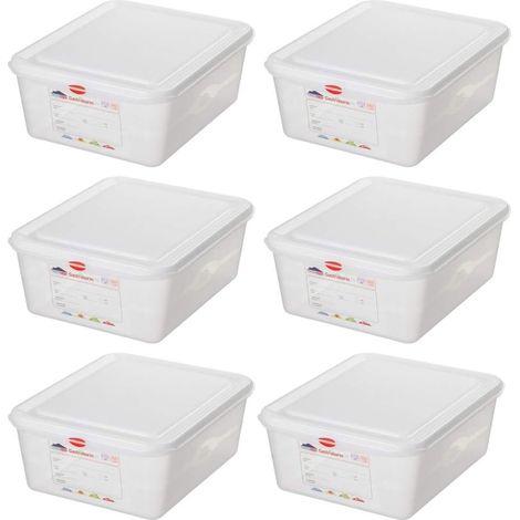 BRB 6 GN-Vorratsdose/Frischhaltebox GN1/2 mit Deckel,LxBxH 325x265x150 mm, Inhalt 10 Liter