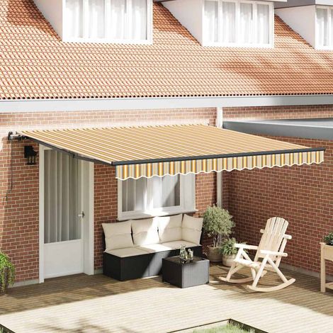 vidaXL Auvent rétractable Multicolore 400 × 300 cm