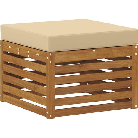Maison Exclusive - Outdoor-Fußhocker Massivholz Akazie Natur