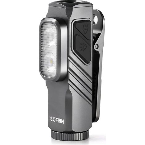 Petite Lampe Torche LED Rechargeable 1000 lm, Éclairage Spot et Large, Lumière Rouge 660 nm, Type-C, IPX6 (1/5)