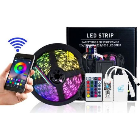 Bande Lumineuse - - 5050RGB - LED - Extérieur - Multicolore - 5m (1/3)