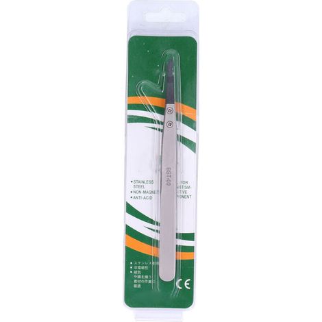 ZJchao Pincettes de Précision, Pincettes Pointues en Acier Inoxydable pour Lutte Antistatique Artisanale Incurvée à Pointe Interchangeable Tweezers pour Réparation électronique (1/5)