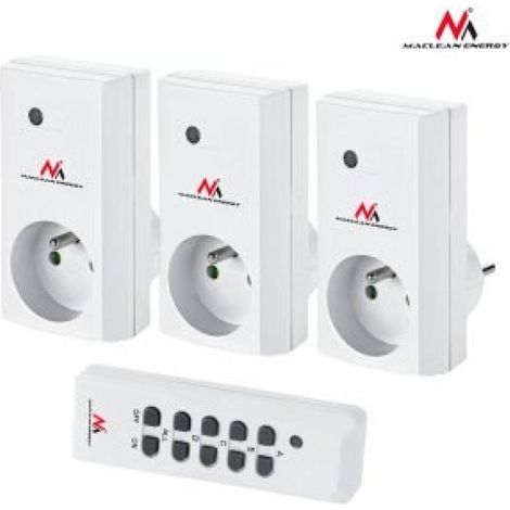 Maclean MCE153 base múltiple 1 salidas AC Interior Blanco (1/4)