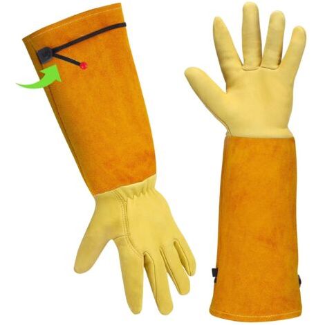Gants Jardinage Femme/ Homme Gants De Travail Cuir - Gants De Jardinage Cadeau Jardinage Outillage Gants Anti Coupure Gants Rosiers Epineux Outils Jardinage Long Gant Jardinage Femme Homme Gant Jardin