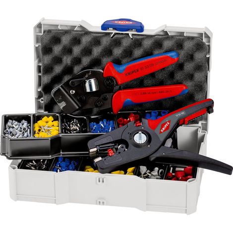 KNIPEX 97 90 15 Assortiment de sertissages pour embouts de câble 13 pièces 265 mm