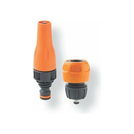 Kit Lancia Giardino a Spruzzo + Portagomma Acquastop Acqua Pistola Giardino GF