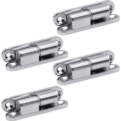 4 Pièces Charnière Détachable Muet pour Placard Meuble - Acier Charnières pour Portes en Bois et Métal (1/5)