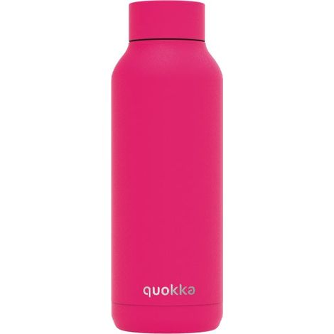 QUOKKA THERMOSFLASCHE AUS EDELSTAHL SOLID HIMBEERE ROSA 510 ML