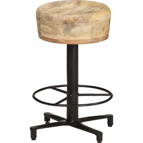 Maison Exclusive - Tabourets de bar lot de 2 52 cm bois de manguier massif (1/5)