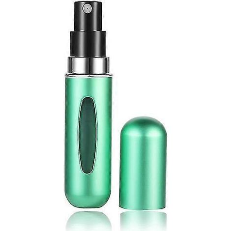 5 ml, 6 ml, 8 ml Mini-Parfümflasche mit Bodenbefüllung, nachfüllbar, leerer Kosmetikbehälter, Zerstäuberflasche für unterwegs-5ml-Green
