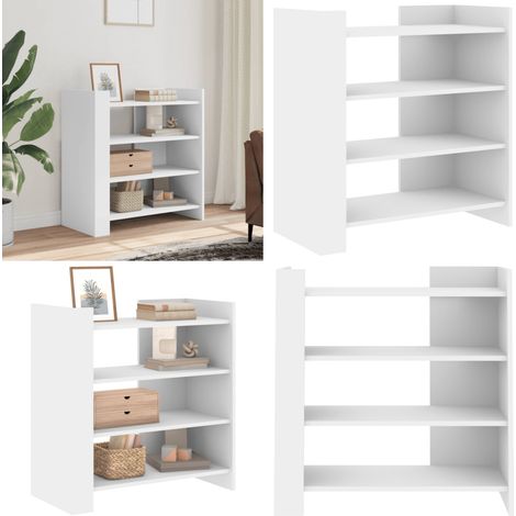 Buffet blanc 73,5x35x75 cm bois d’ingénierie - Buffet Blanc - Meuble De Rangement - Commode - Armoire Moderne - Design Intemporel - Home & Living (1/5)