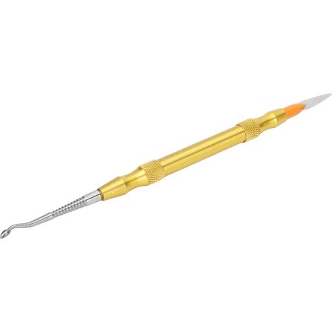 Lime dentaire portable à double tête en acier inoxydable avec 2 têtes remplaçables (1/5)