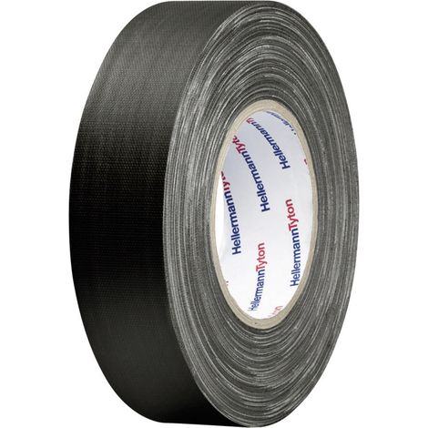 HellermannTyton HTAPE-TEX-BK-19x50 712-00504 Gewebeklebeband HelaTape Tex Schwarz (L x B) 50 m x 19