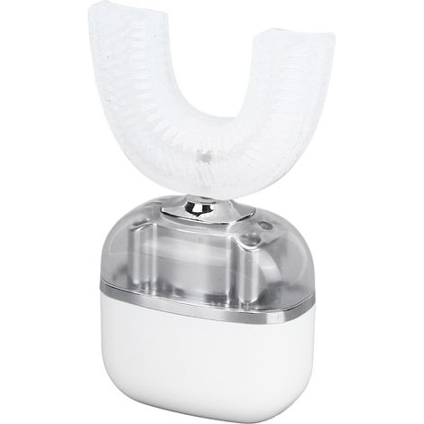 Brosse à dents électrique ultrasonique en forme de U pour adultes, à vibrations haute fréquence et tête de brosse souple, idéale pour les voyages. (1/5)