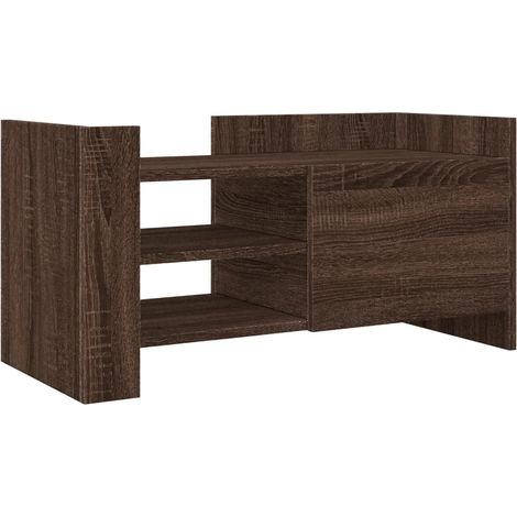 Mobile TV multimediale scaffale per televisione televisore buffet sala da pranzo soggiorno camera da letto rovere 80 x 35 x 40 cm derivati del legno marrone 020027227