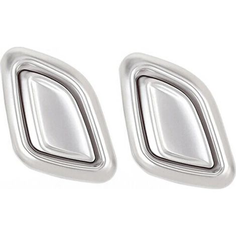 (Chrome) 4 pièces Cache-boutons de commande d'appuie-tête de siège auto compatibles avec BMW X3 G01 X4 G02 2018-2021 (1/5)