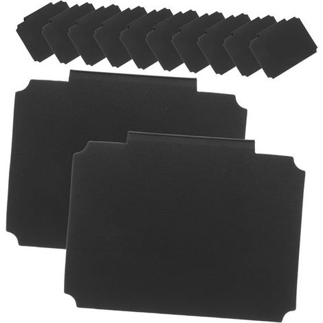 Set di 12 etichette, etichette per cestini con clip, etichette rimovibili per scaffali, etichette lavagna, porta etichette, etichette con clip, etichette per scaffali, etichette in PVC (1/5)