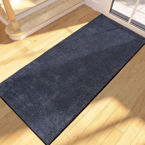 Paillasson Interieur Long 60 x 210 cm, Tapis d'Entrée Antidérapant et Lavable en Machine, Tapis de Sol Douces Absorbantes pour Chien, Entrée, Porte, Couloir, Passage et Cuisine