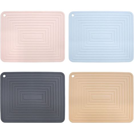4 sets de table carrés résistants à la chaleur et compatibles avec l'induction — (1/4)
